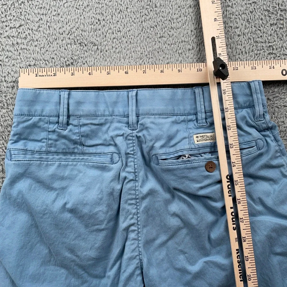 Faherty Shorts Mens 28 Blue Island Life Chino 8
